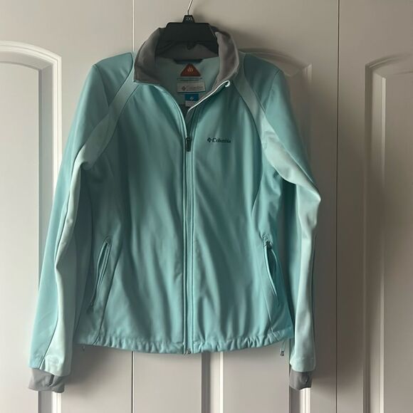 Columbia Omni Heat Omni Shield Advance Repellency Women’s Blue Jacket Sz Medium - Picture 1 of 5